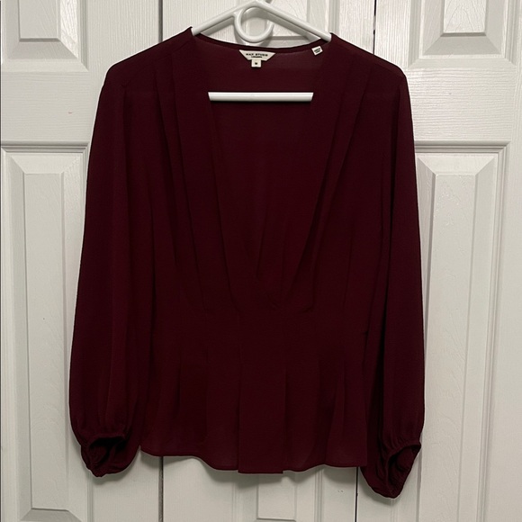 Max Studio Tops - Max Studio Burgundy Blouse for Women